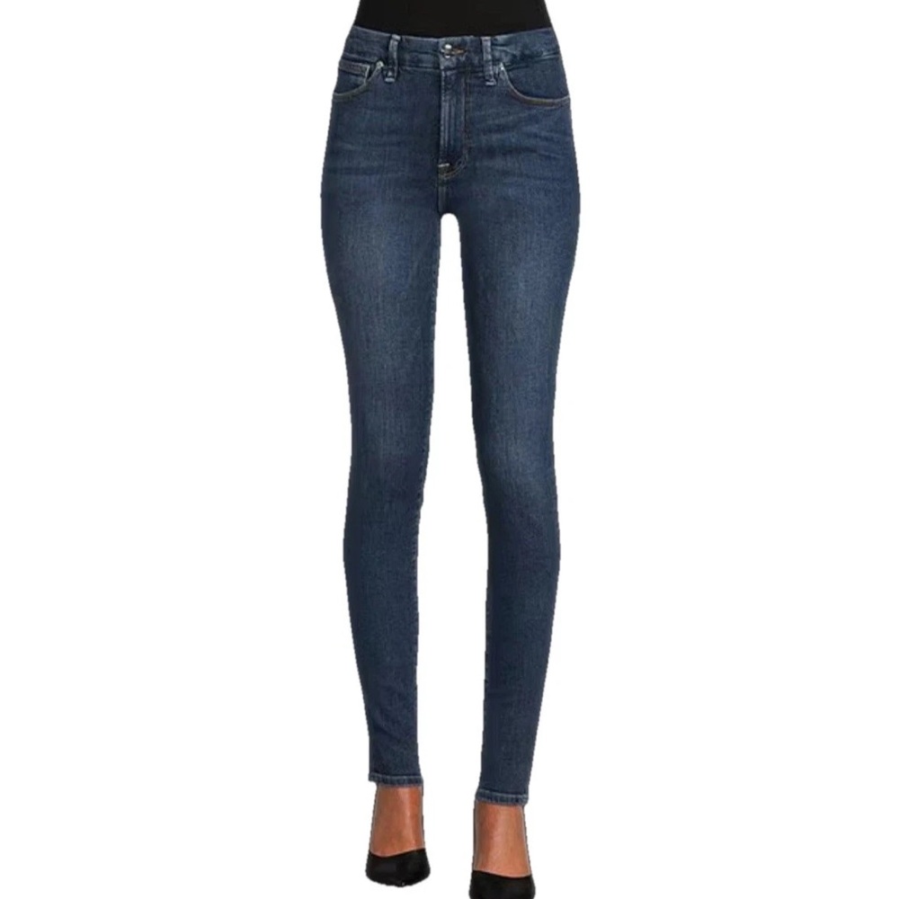 Good American Good Legs Skinny Jeans Blue 004 Dark Wash - 6/27